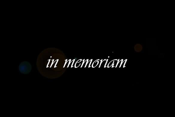 In Memoriam