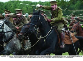 "WAR HORSE" 172_DM-D5-0147 Major Stewart (Benedict Cumberbatch) leads the British cavalry in a charge against a German encampment in this scene from DreamWorks Pictures' "War Horse", director Steven Spielberg's epic adventure set against a sweeping canvas of rural England and Europe during the First World War. Ph: David Appleby ©DreamWorks II Distribution Co., LLC.  All Rights Reserved. "WAR HORSE" 172_DM-D5-0147 Major Stewart (Benedict Cumberbatch) leads the British cavalry in a charge against a German encampment in this scene from DreamWorks Pictures' "War Horse", director Steven Spielberg's epic adventure set against a sweeping canvas of rural England and Europe during the First World War. Ph: David Appleby ©DreamWorks II Distribution Co., LLC.  All Rights Reserved.